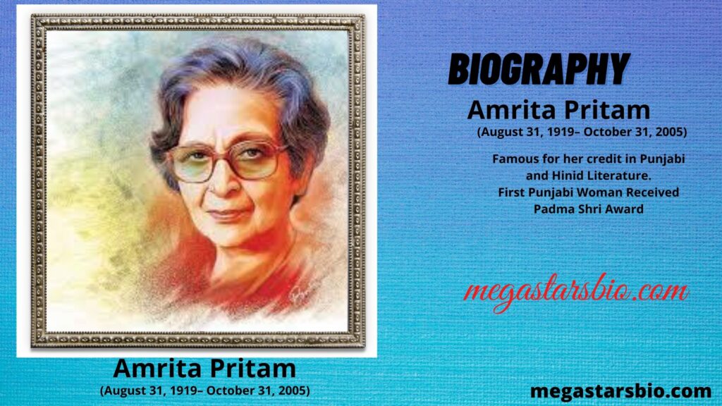 Amrita Pritam Biography