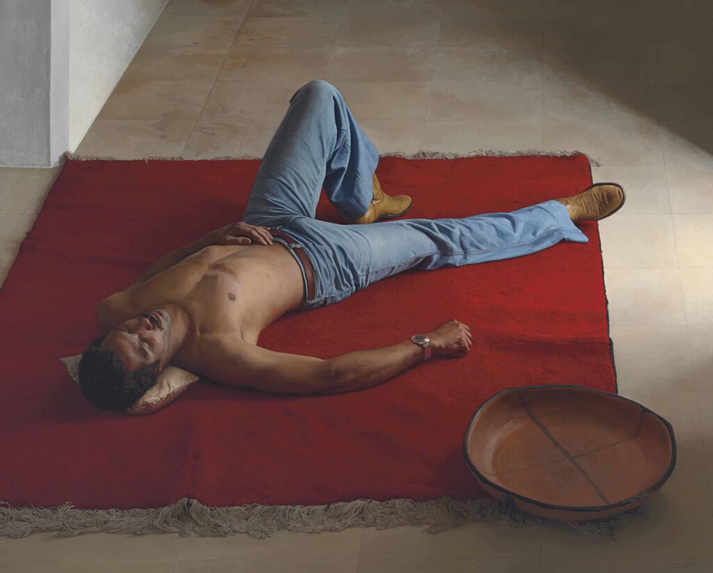 Famous Red Carpet painting By Claudio Bravo