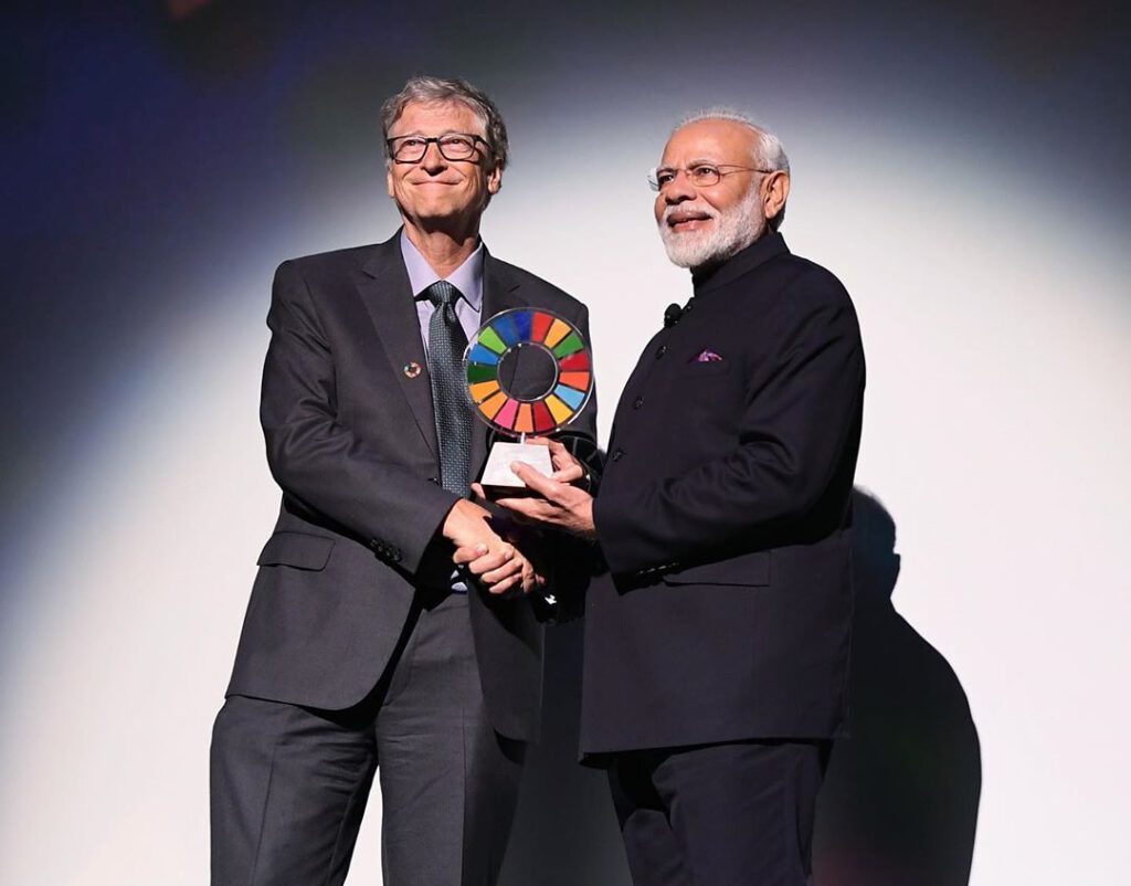 Narendra Modi and Bill Gates