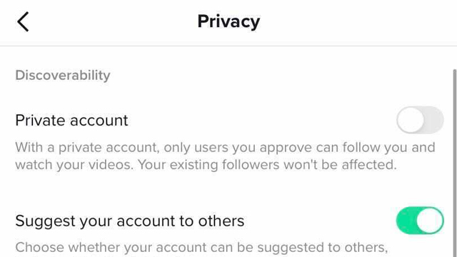 TikTok Who can view your liked video removed