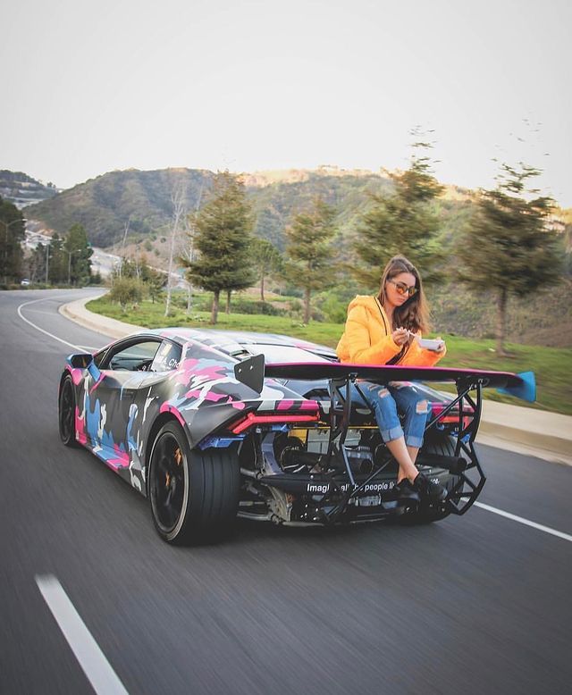 Alex Choi with his Super Car 