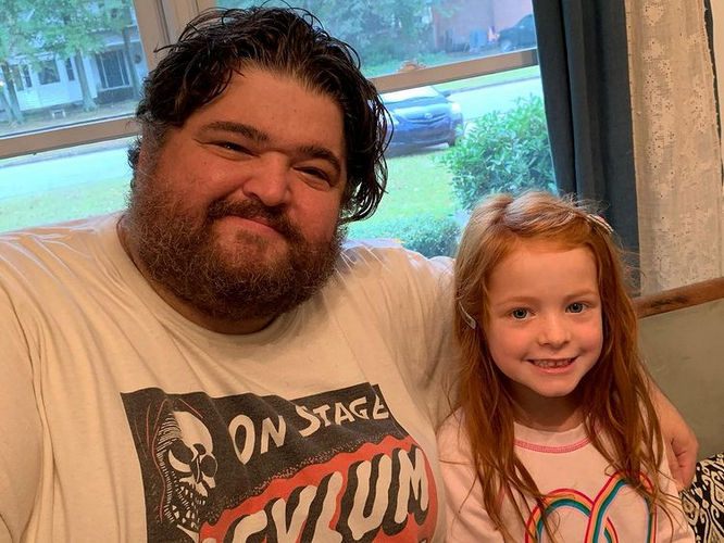 Jorge Garcia and a Little girl