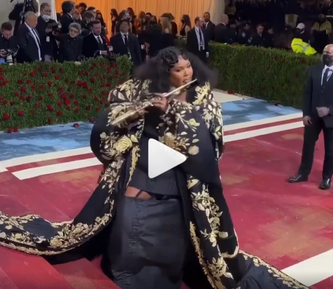 Lizzo Brought Her Golden Flute To The Met Gala