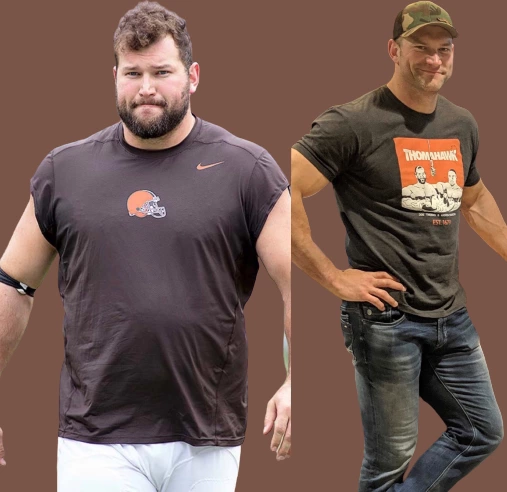 Joe Thomas Before and After Weight Loss