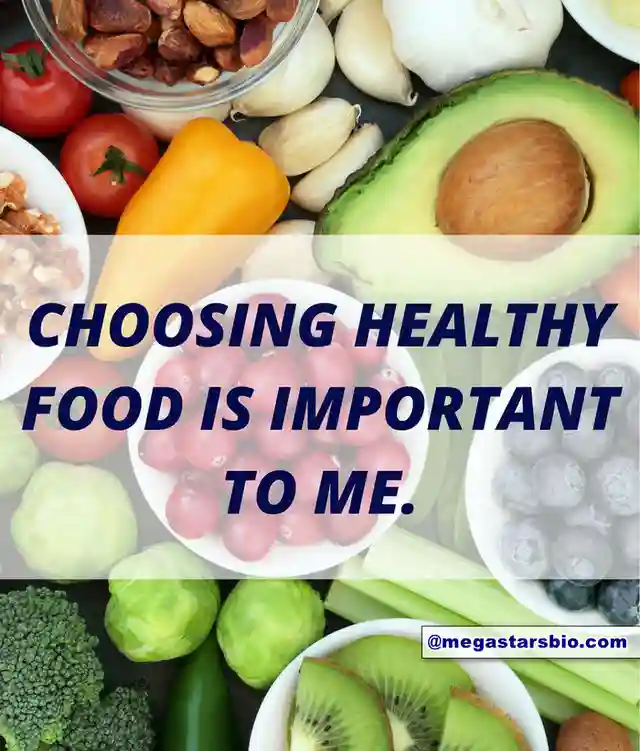 Weight Loss Affirmations - Choosing healthy food is important to me.
