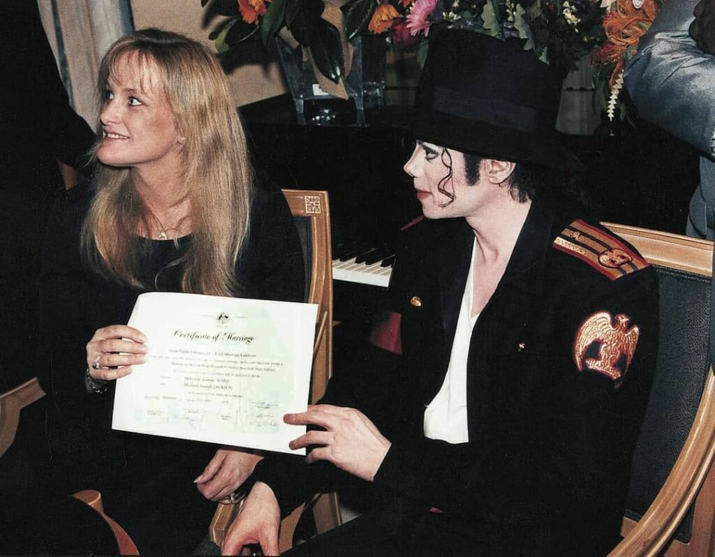 Debbie Rowe With Michael Jackson